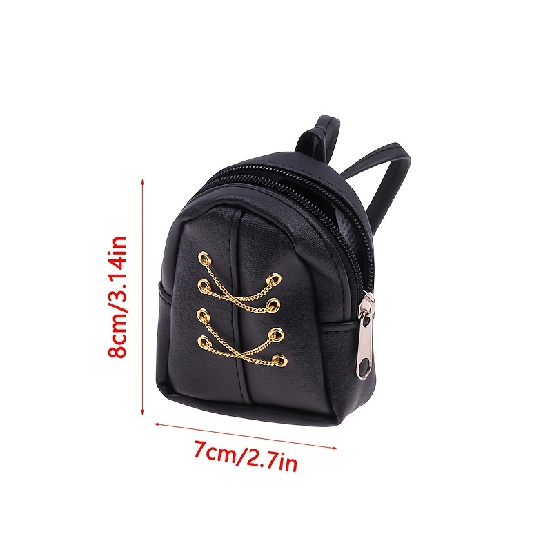 Miniature deals black backpack