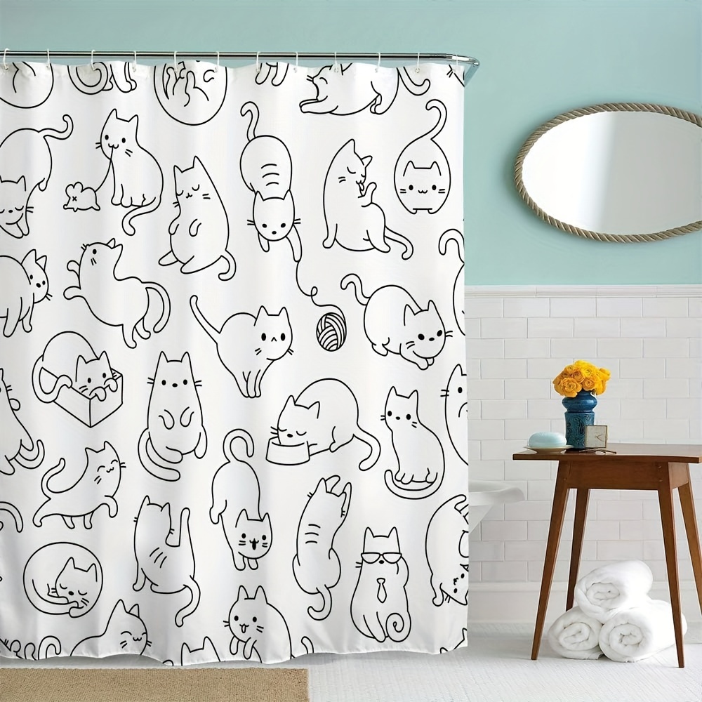 Kawaii Kitty Fabric, Wallpaper and Home Decor