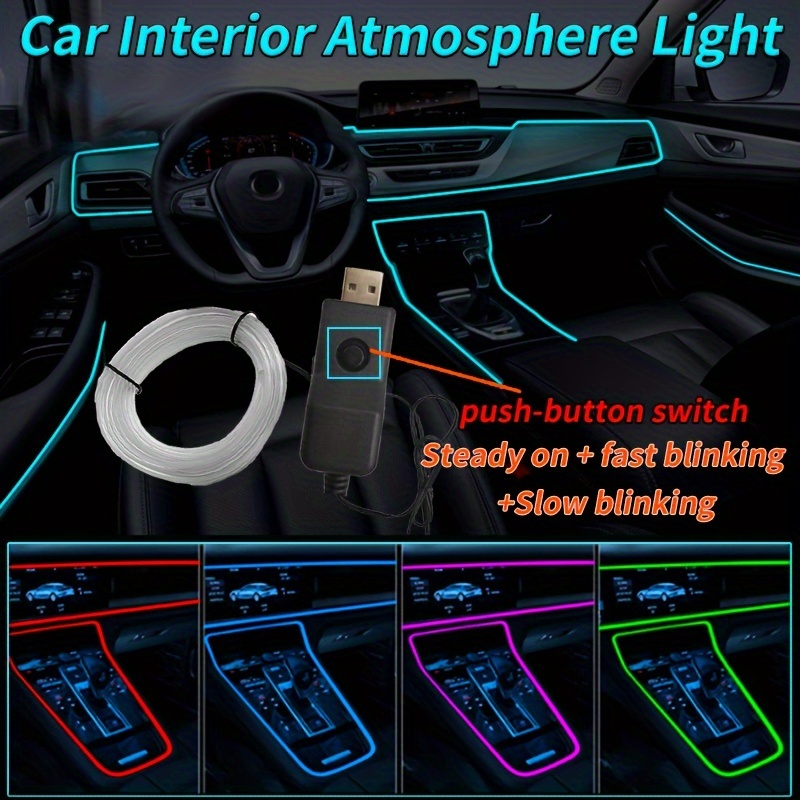 1pc Mini-USB-LED-Auto-Ambiente-Licht Dekorative Lampe Notbeleuchtung Auto  Innenraum Tragbare Multicolor-Neonlicht Atmosphärenlicht Autozubehör - Temu  Austria