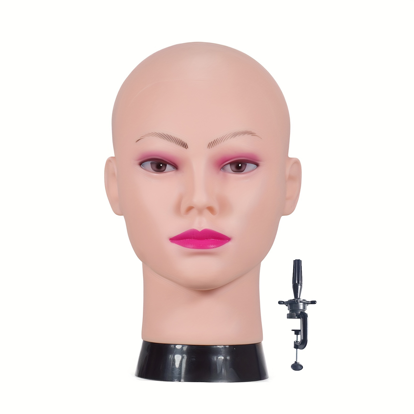 Cabeza Maniquí Calvo Cabeza Modelo Cosmetología Profesional - Temu