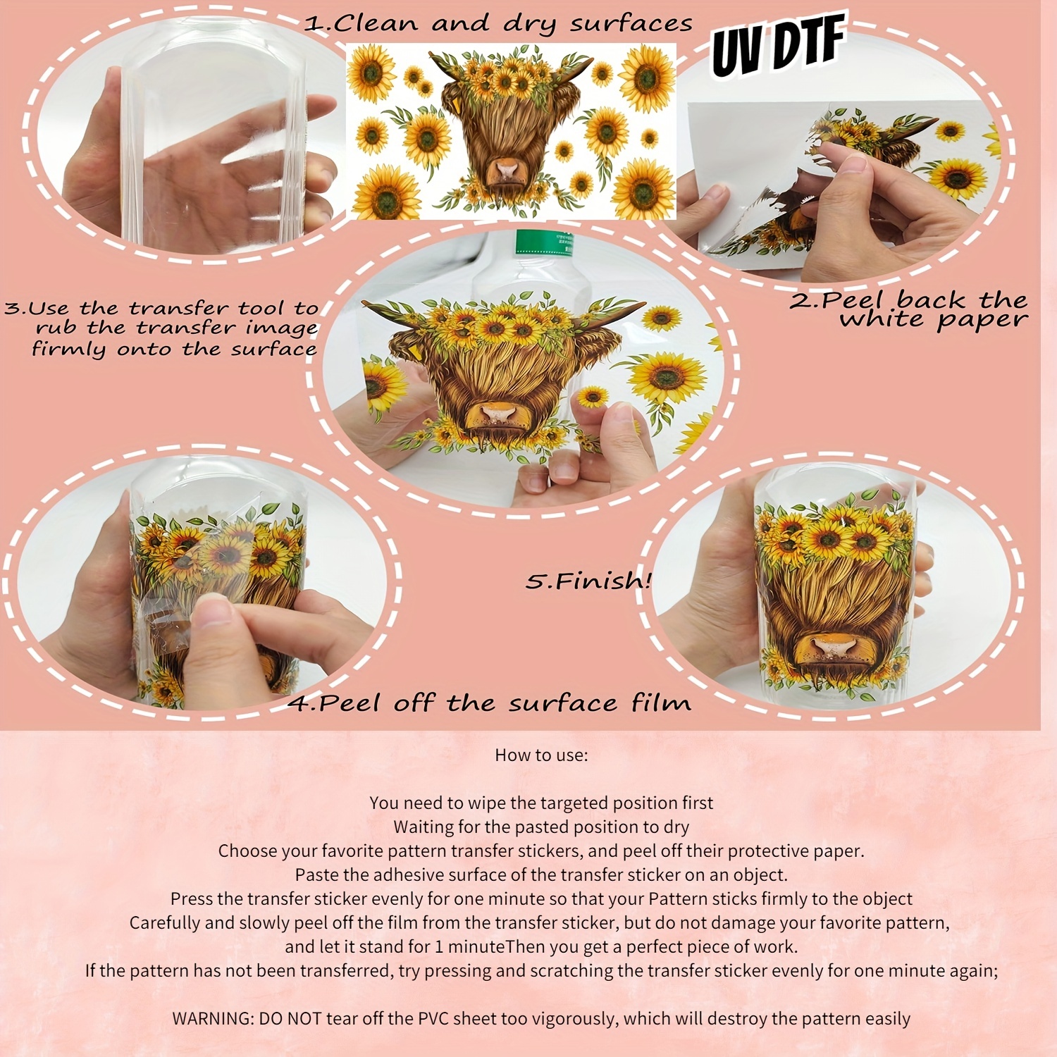 Uv Dtf Cup Wrap Coffee Theme Rub On Transfers For Crafting - Temu
