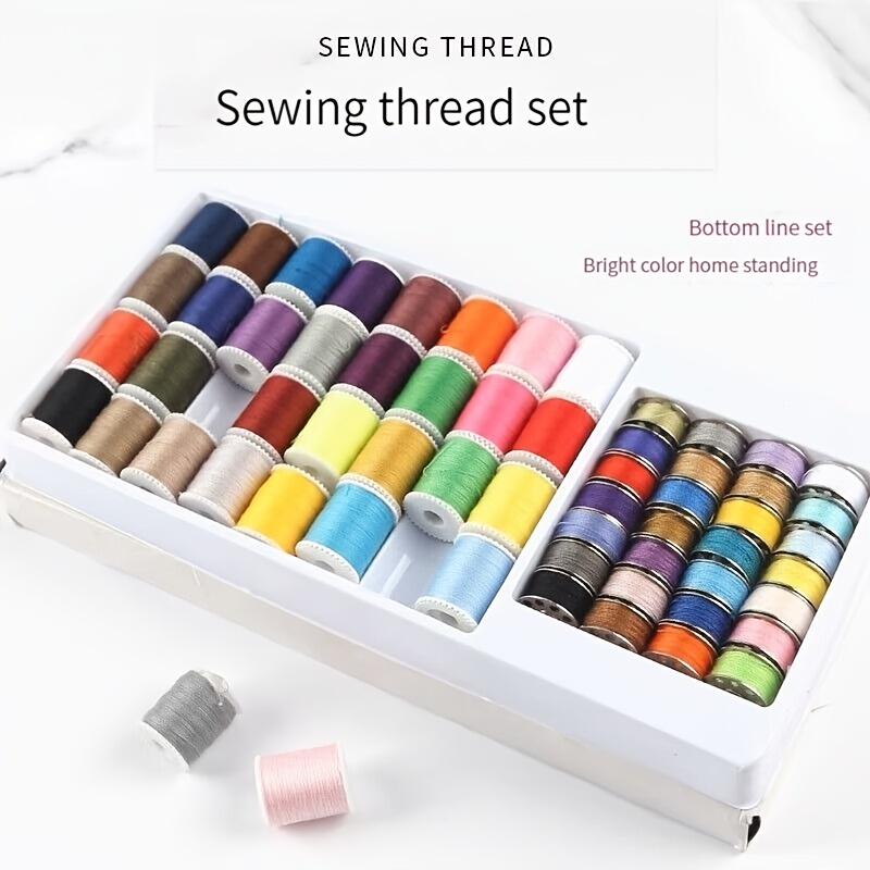 24pcs Set Mixed Colors Sewing Threads Sewing Machine Small - Temu