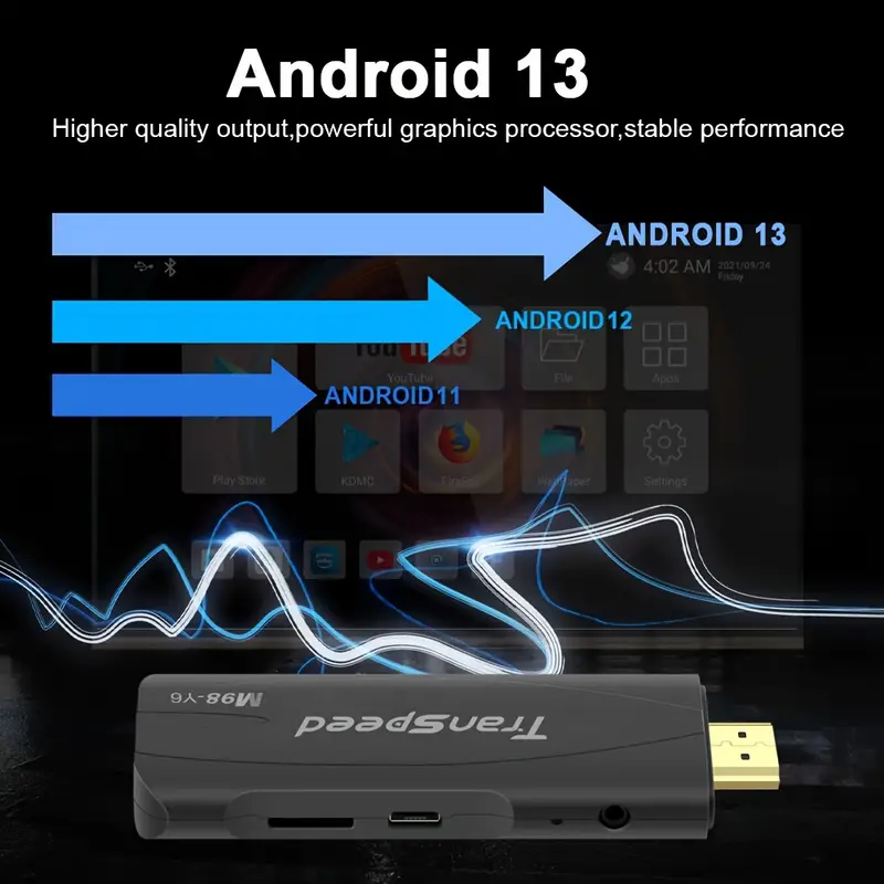 Transpeed Atv Android 13 Tv Stick Voice Assistant Tv Apps - Temu
