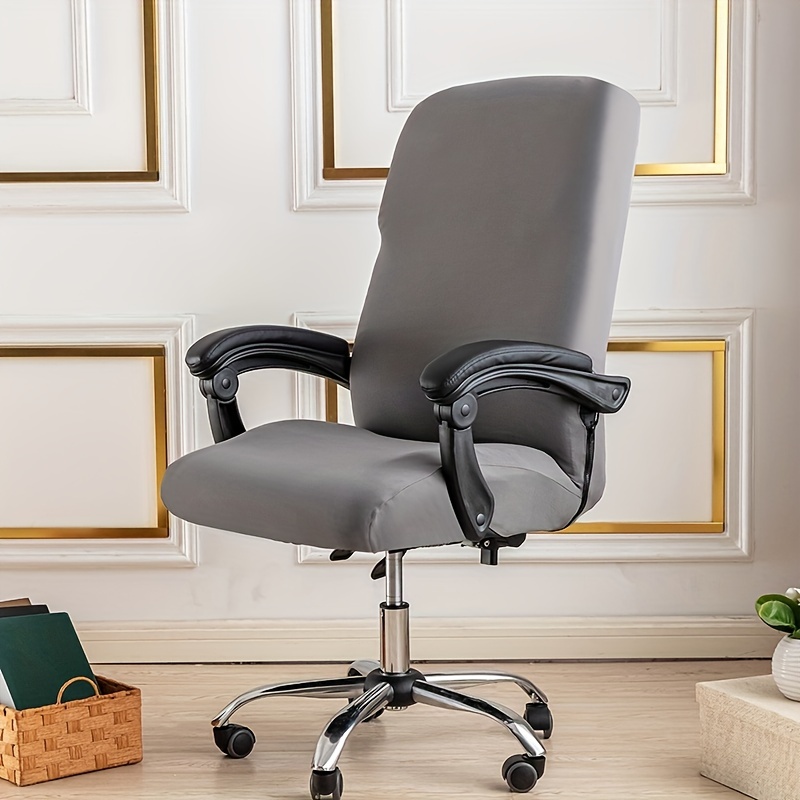 Tudomro 3 fundas para silla de oficina con fundas para reposabrazos, fundas  elásticas de jacquard para silla de escritorio, fundas extraíbles para