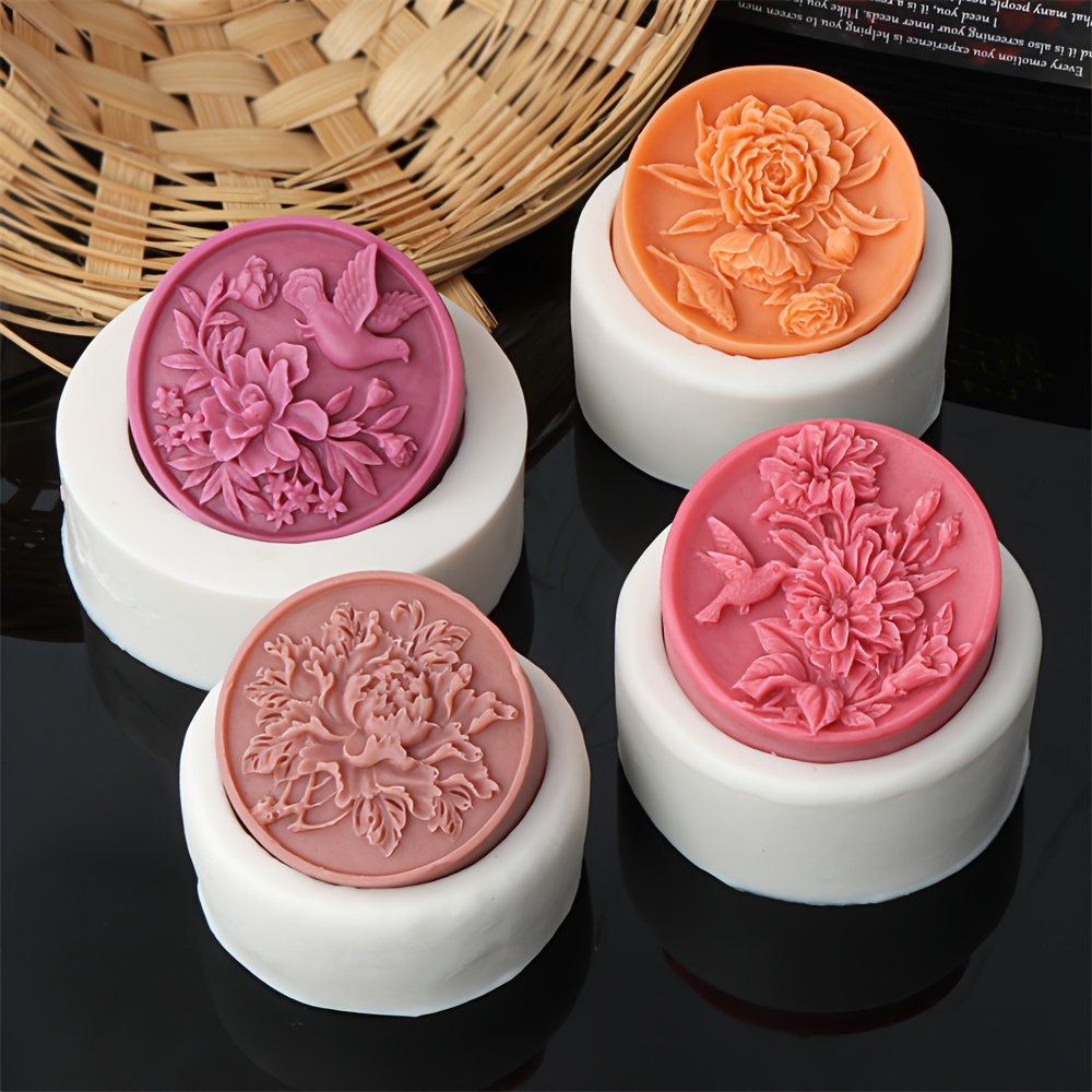Round Soap Molds Silicone Soap Molds For Soap Making - Temu
