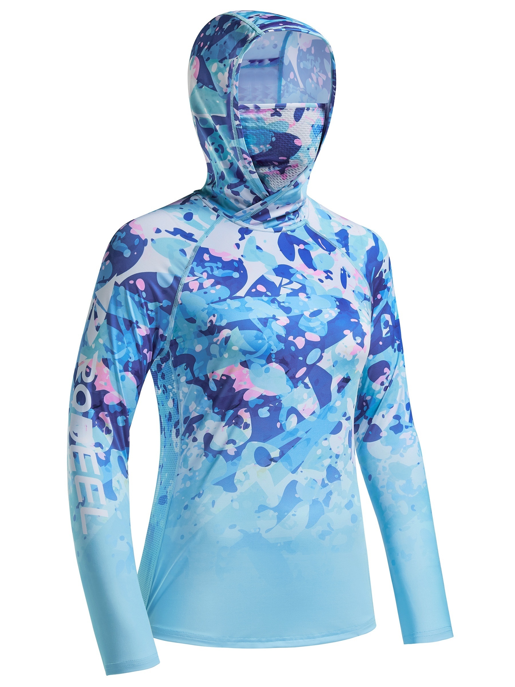 Camiseta con capucha de manga larga para correr deportiva para mujer, de  secado rápido, con protección solar UPF 50 y agujero para el pulgar, tops  par
