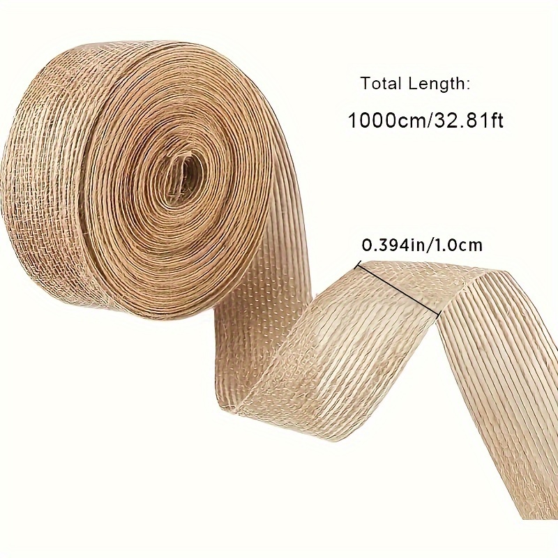 1pc/4pcs 1 Roll 393.7 Inch Long, Christmas Tree Gift Wrapping Burlap  Ribbon, Wedding Party Handcraft Decorative Ribbon, Gift Box Gift Wrapping  Ribbon