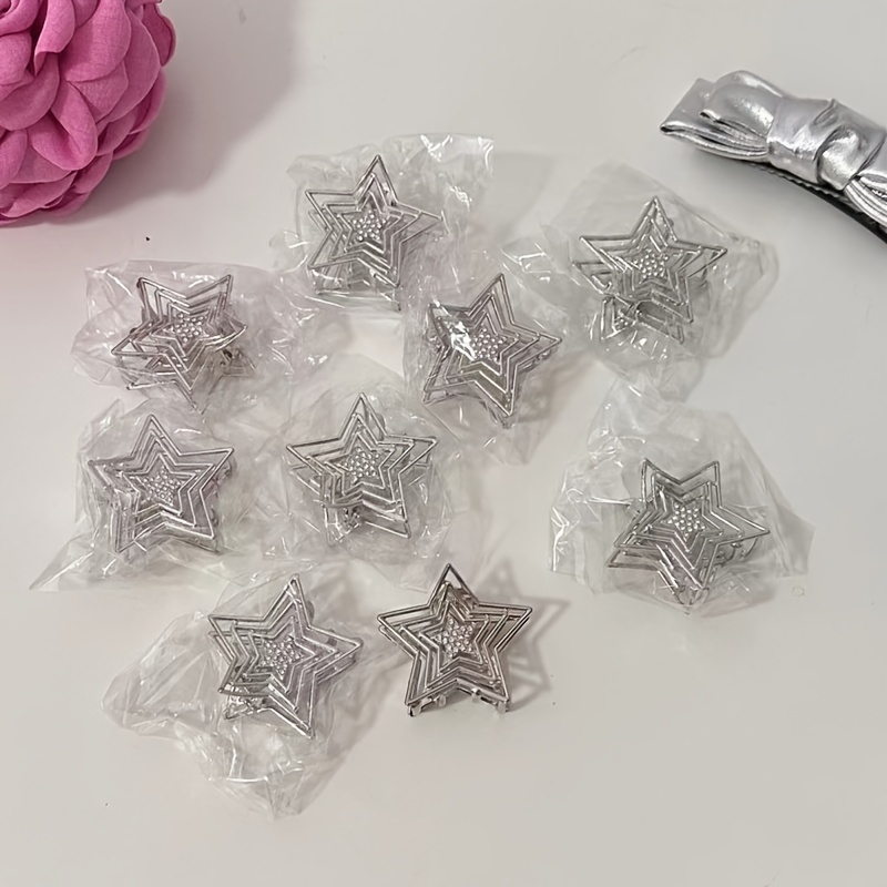 Temu 10/20/30/50pcs Mini Claw Clips Nonslip Claw Clip Side Clip Solid Color Hair Clip, Hair Pin, Hair Barrette Hair Styling Clips, Christmas Gifts, for