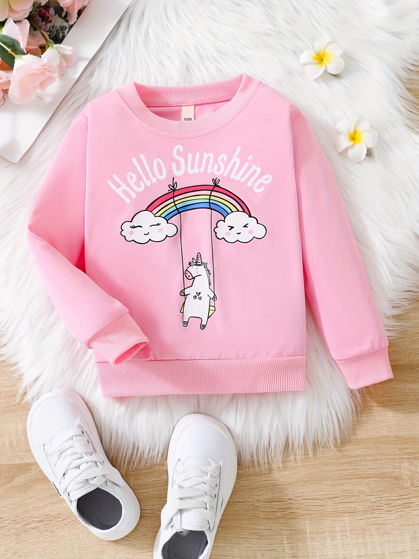  Girls Unicorn Crop Tops Kids Cute Hoodies Long Sleeves Pullover  Sweatshirts: Clothing, Shoes & Jewelry