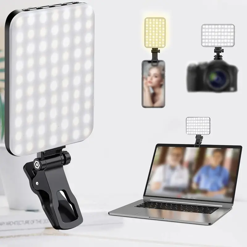 LED Selfie Light Avec Clip Avant Et Arrière De Téléphone 60 - Temu Belgium