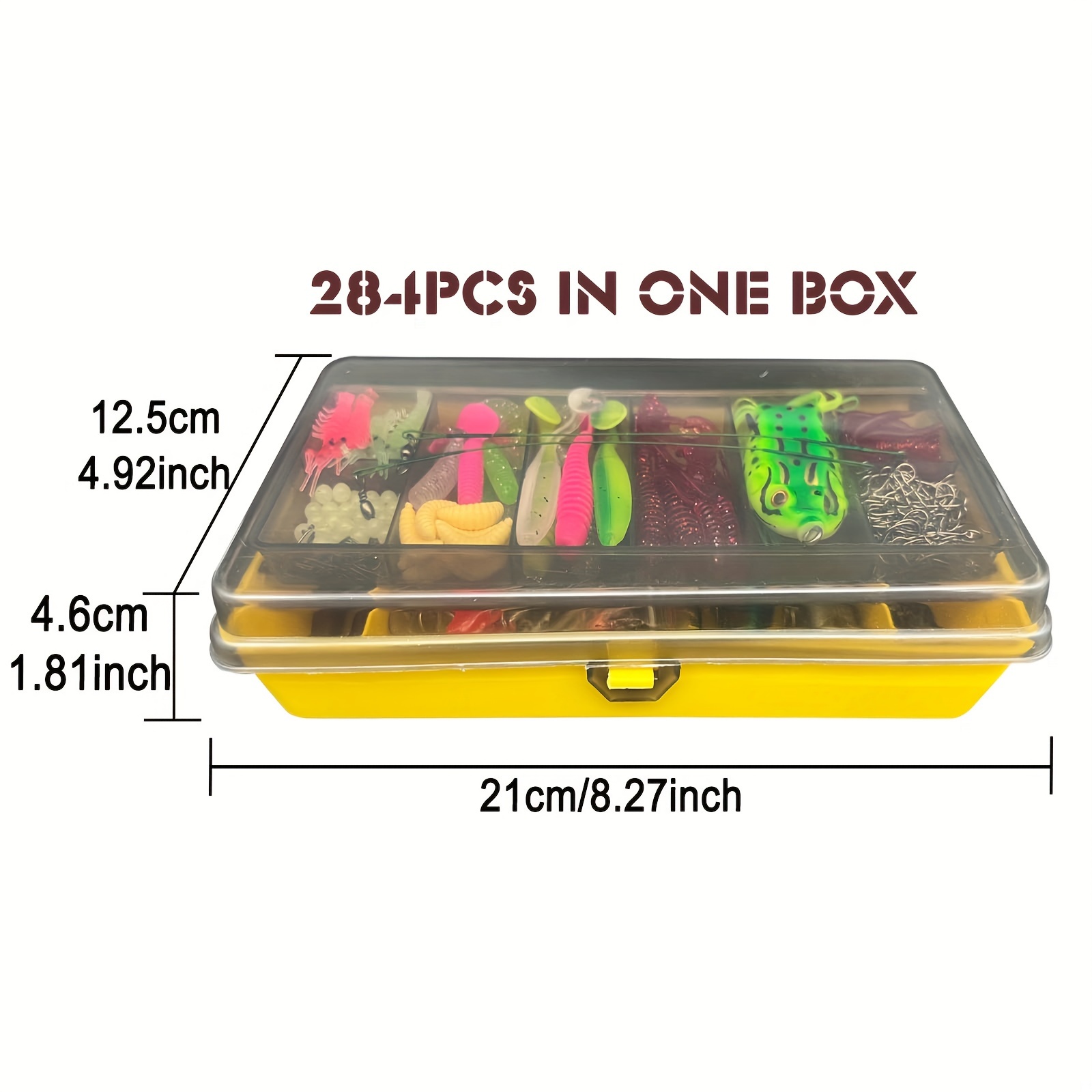  THKFISH Fishing Tackle Box Lure Box Bait Storage Organizer  Spinner Bait Tackle Box for Crankbait,Swinbait,Spoon,Jig, 52 compartments  Orange : Sports & Outdoors