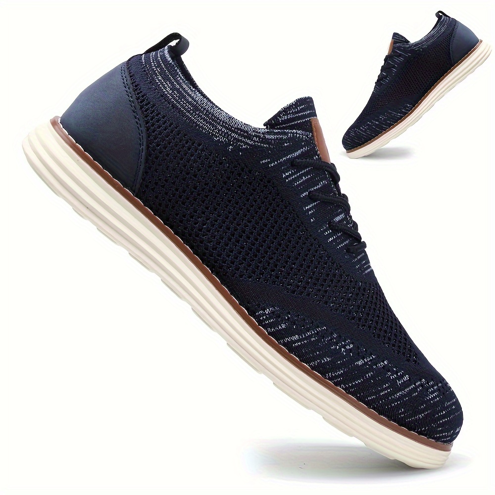 Men's Lightweight Sneakers - Athletic Shoes - Breathable Lace-ups