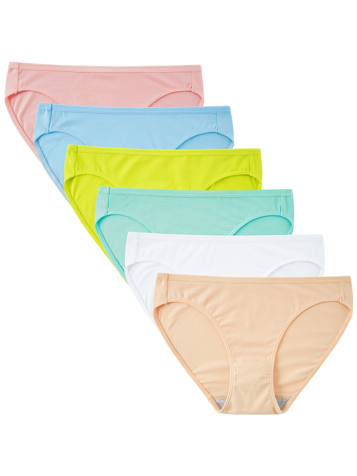 Simple Solid Briefs Comfy Breathable Low Waist Stretchy - Temu
