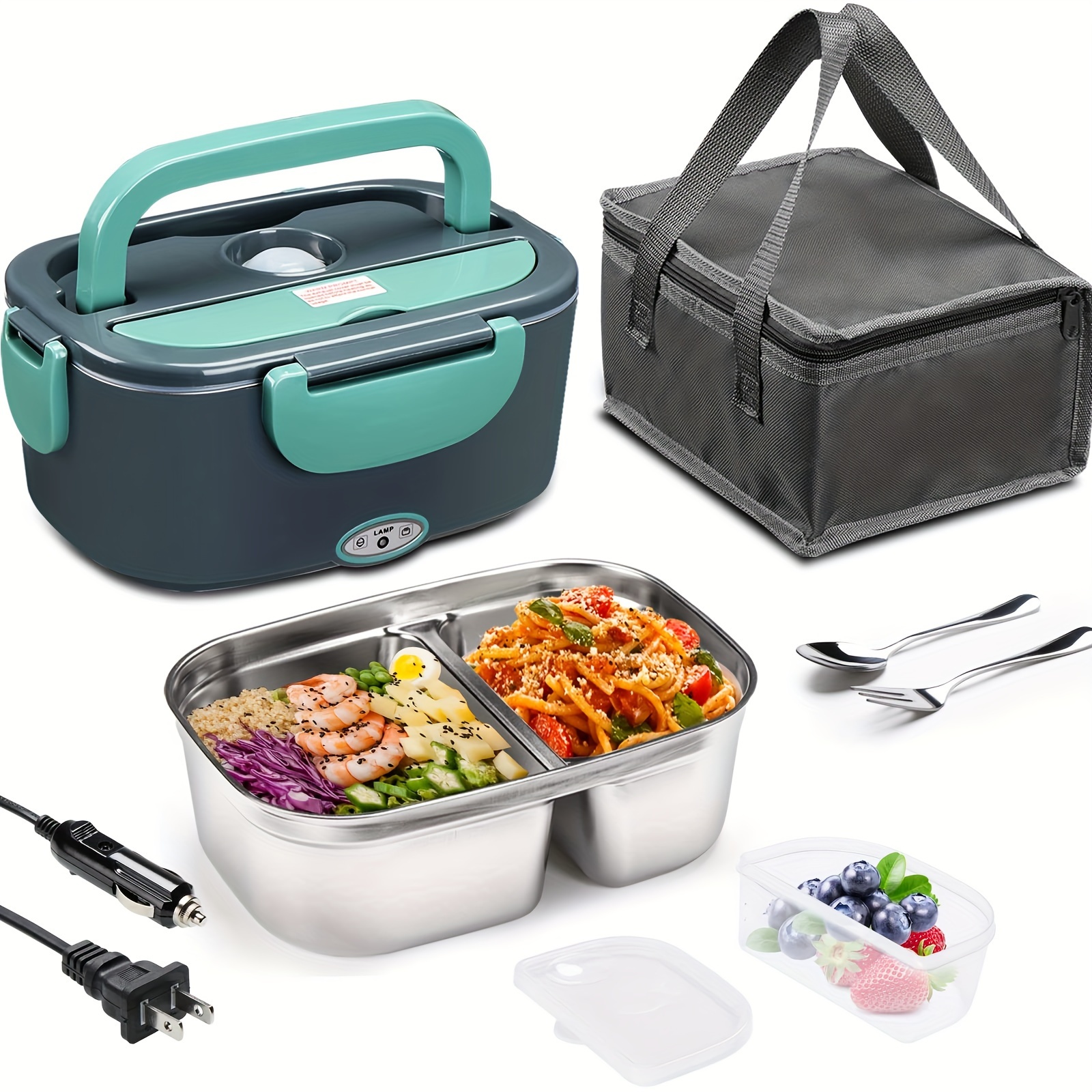 Stay Healthy On the go: Portable Electric Lunch Box With - Temu