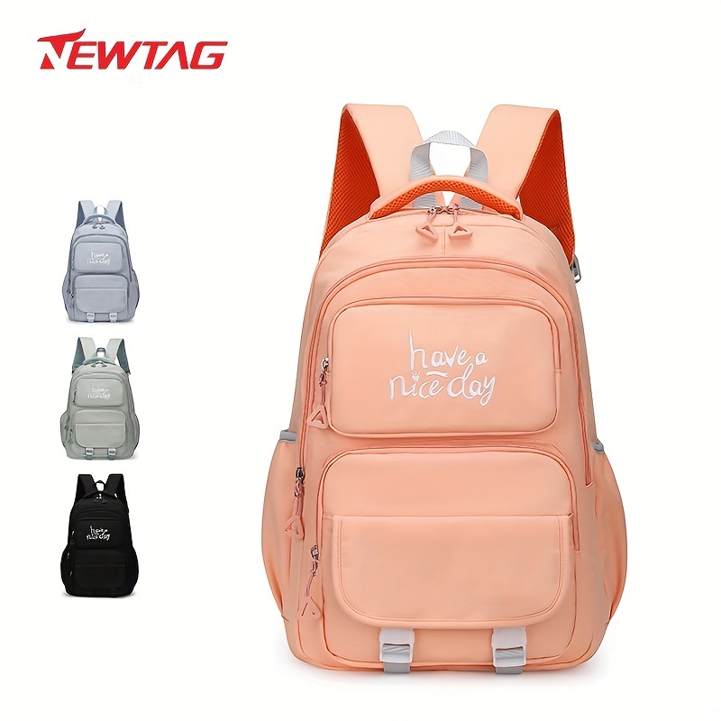 Simple Casual Canvas Backpack Travel Backpack School Bag - Temu