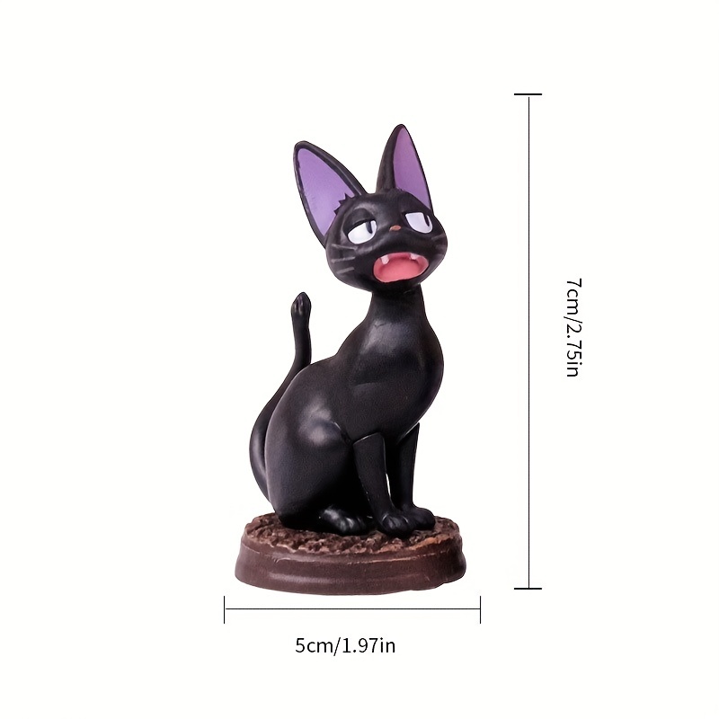 Objets décoratifs,Figurines de chat noir,jouets de Studio Ghibli