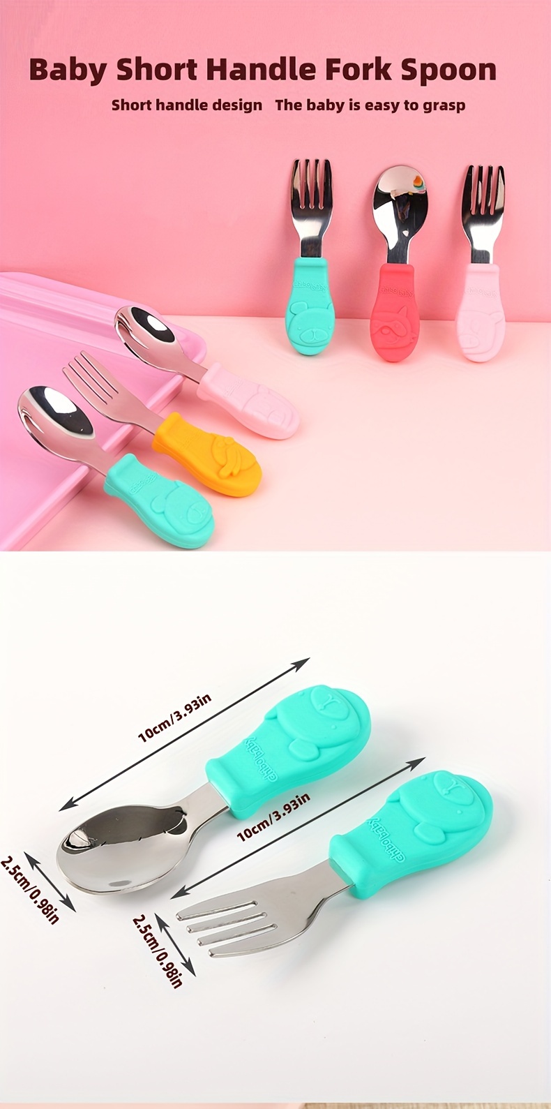 Baby Silicone Spoon Self feeding Training Spoon Baby Feeding - Temu