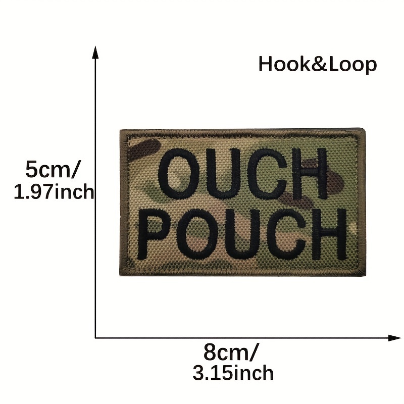 Ouch Pouch Tactical Morale Embroidered Hook & Loop Patch CAMO