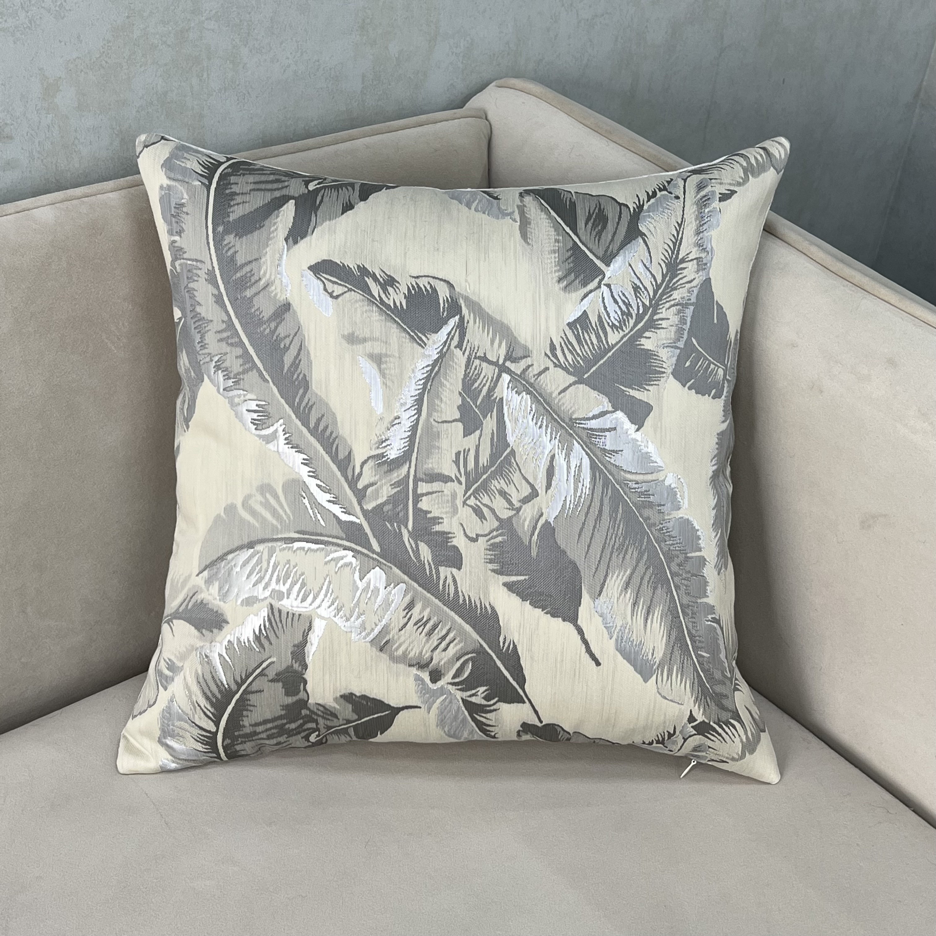 Soft Stylish Leaf Pattern Cushion Cover Living Room Adds A Temu