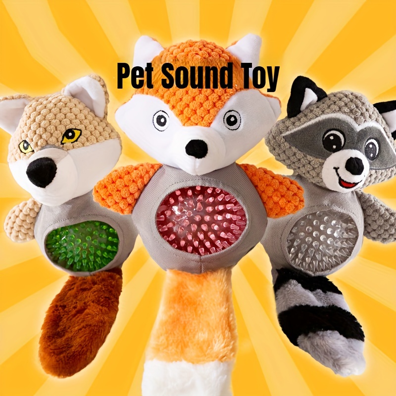 Food Design Pet Grinding Teeth Squeaky Plush Toy Durable Chew Toy For Dog  Interactive Supply - Temu