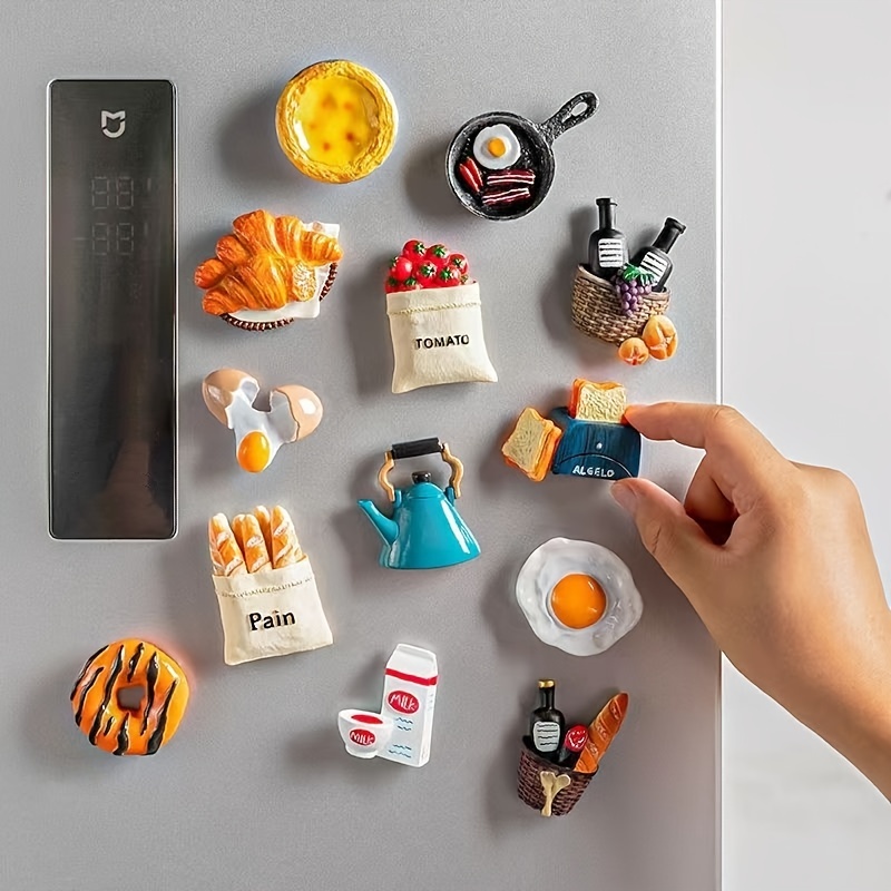 Mini aimants pour réfrigérateur alimentaire 3D, aimant pour réfrigérateur  alimentaire, -  France