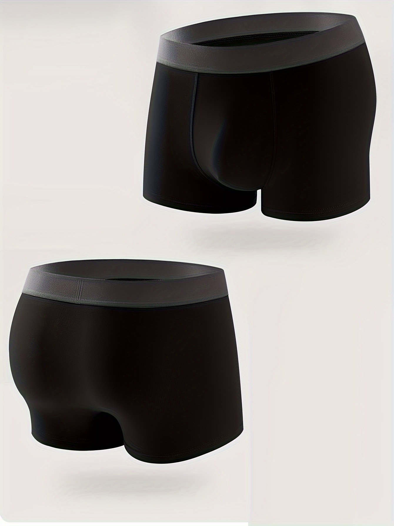Cotton Boxer Shorts in Black - Men
