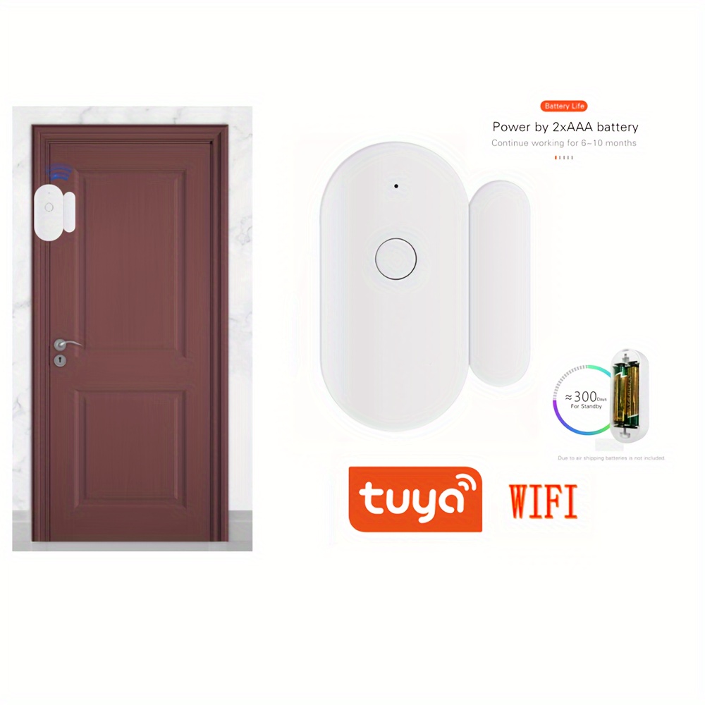 1pc Sensor Puerta Wifi Funciona Sensor Puerta Ventana - Temu Mexico