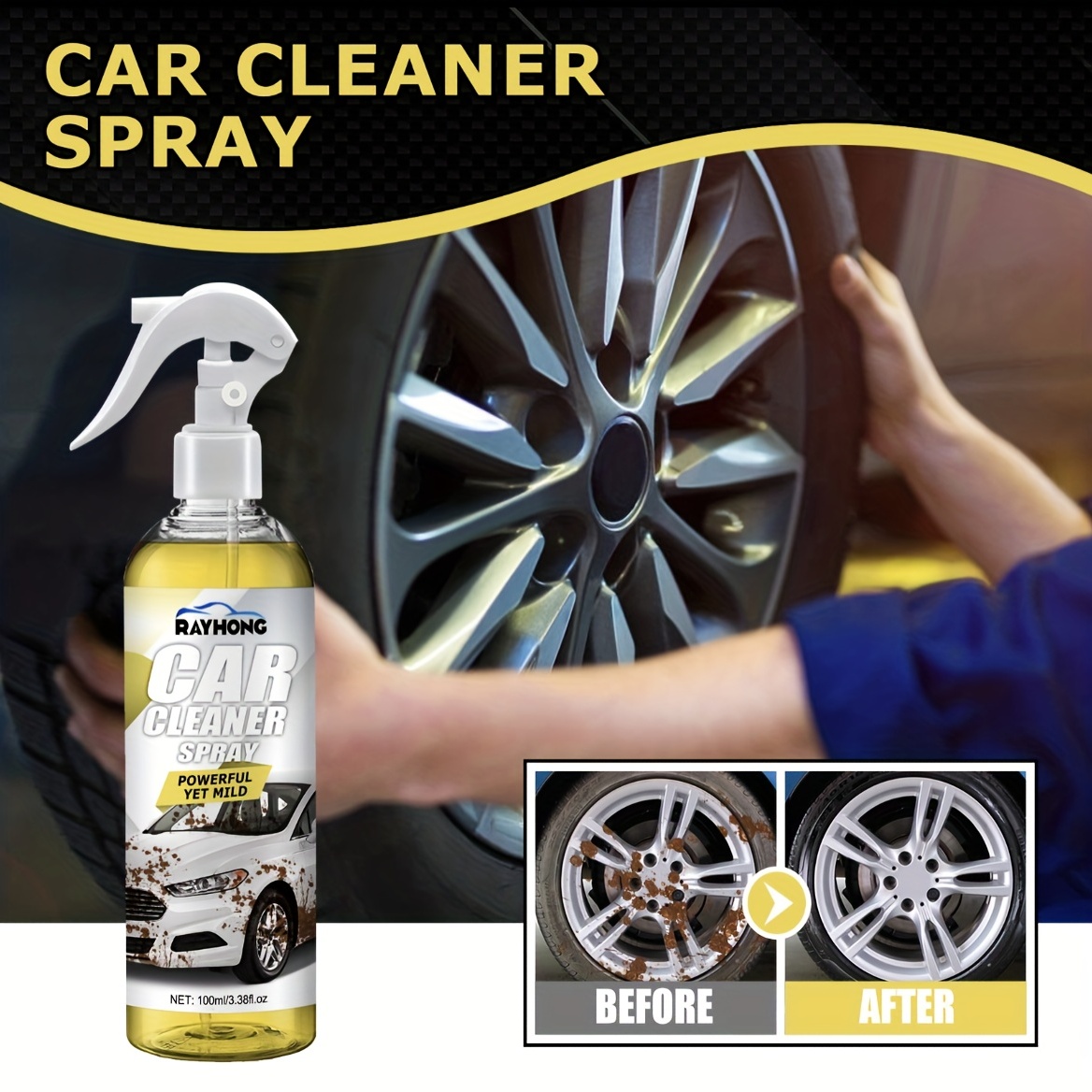 Car Interior Cleaner, Car Fabric Cleaning Spray, Car Interior Ceiling  Cleaner, Fabric Flannelette Leather Seat Cleaner - Temu