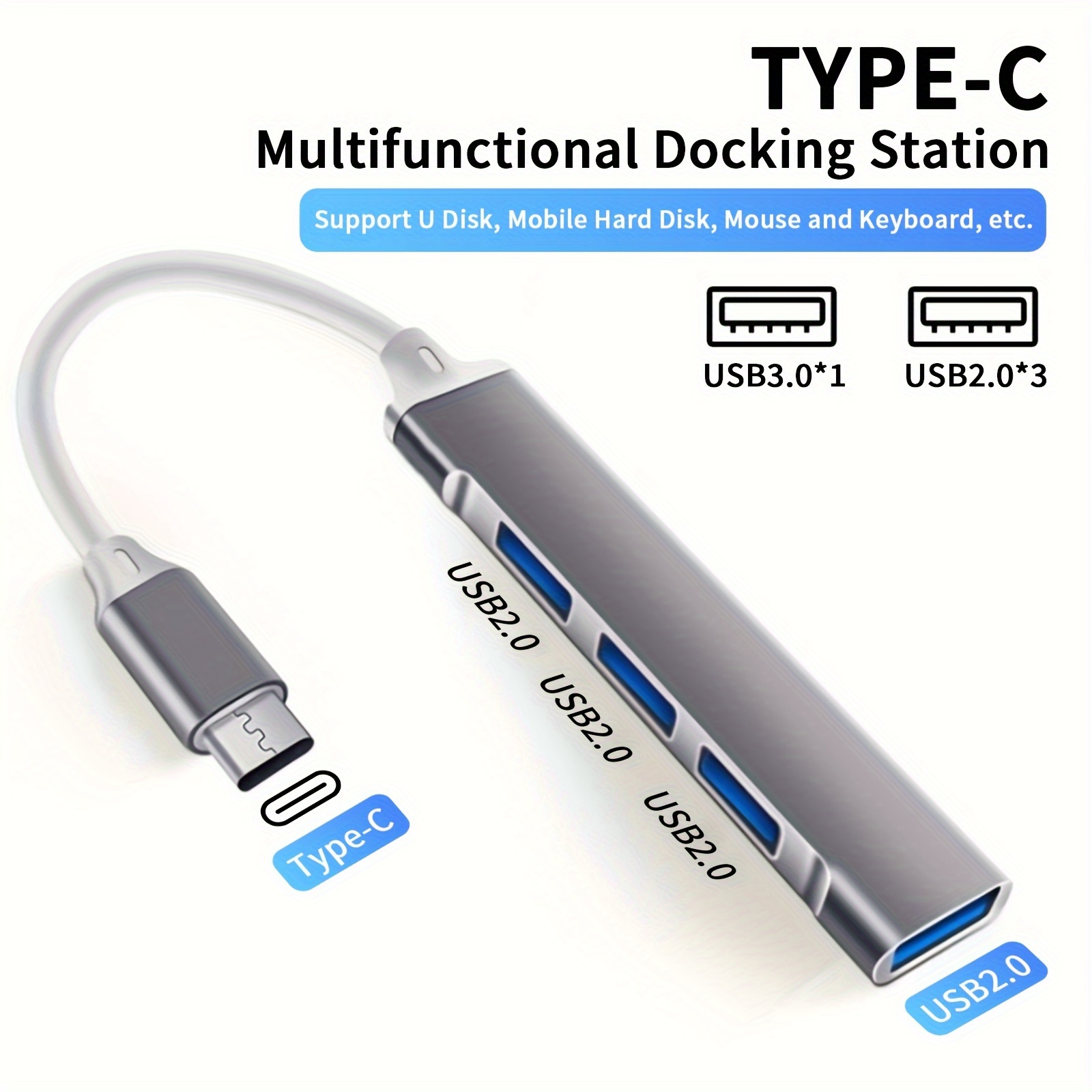 Boost Your Productivity With This 4 in 1 Usb C Hub - Temu