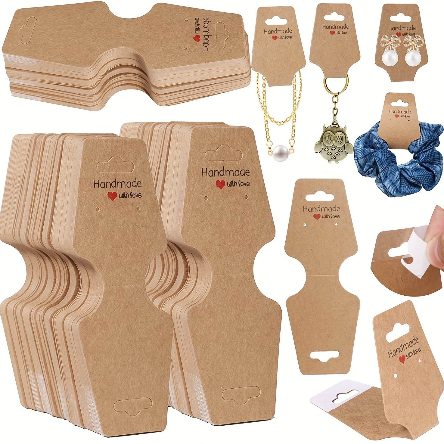 Jewelry Display Cards Jewelry Packaging Cards Kraft Paper - Temu