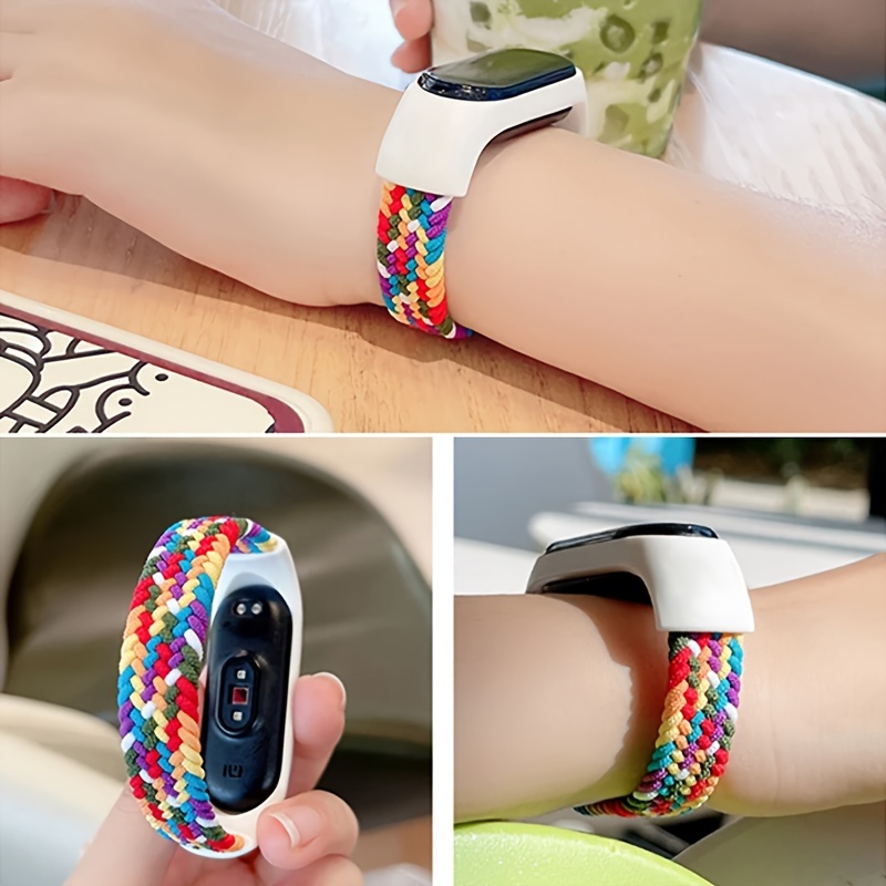 Strap for Xiaomi Mi band 7 6 5 4 Nylon Loop band Sport smartwatch Belt  pulsera correa xiaomi Wristband for Miband 6 5 7 Bracelet