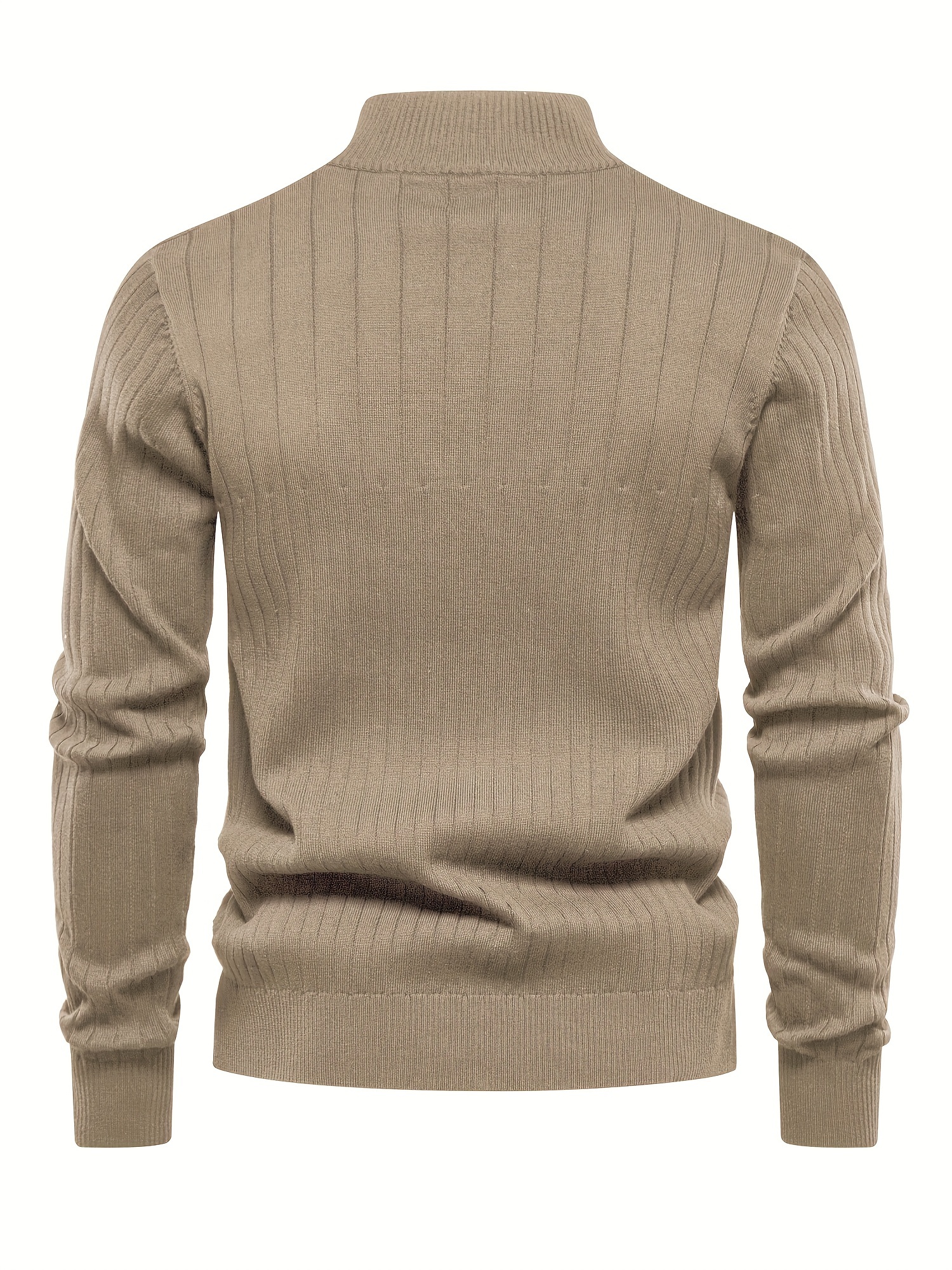 Men's Cotton Half Turtleneck Pullover Sweater