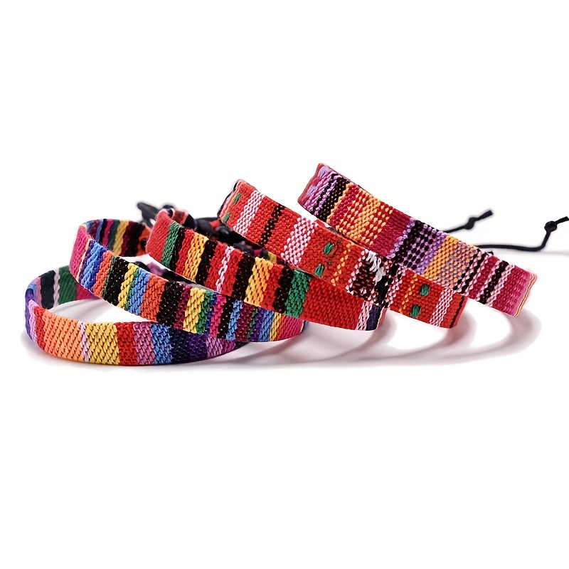 Boho Woven Bracelet Adjustable Beach Accessory