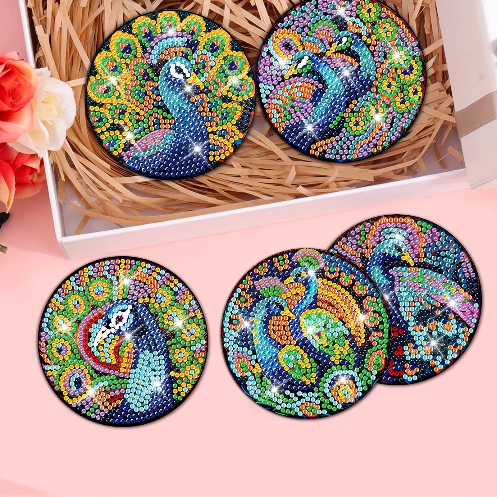 Bird Coasters, 5D Diamond Painting Kits