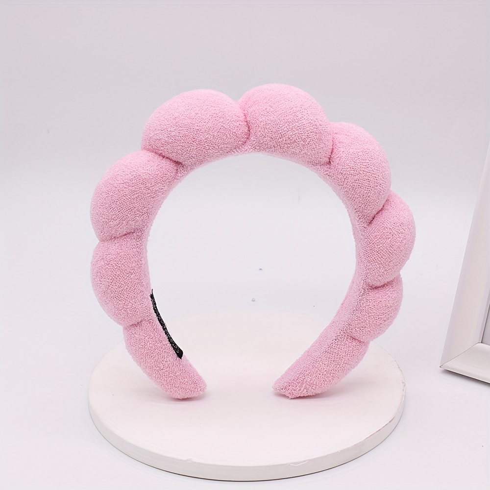 Spa Headband For Women Sponge Terry Towel Cloth Fabric Head - Temu