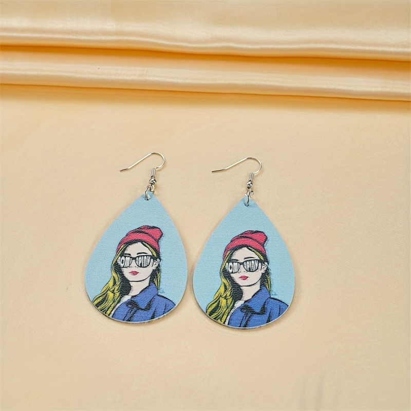 1 Paire Boucles D'oreilles En Forme Croissant Lune Tendance - France