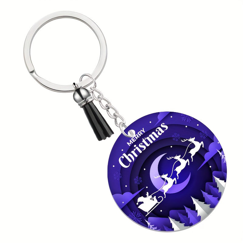 1pc, Acrylic Keychain Blank With Key Rings Tassels Key Chain For Craft,  Bulk Keychain Rings,Acrylic Keychain Blanks Rings,Key Chain Kit Leopard  Christ