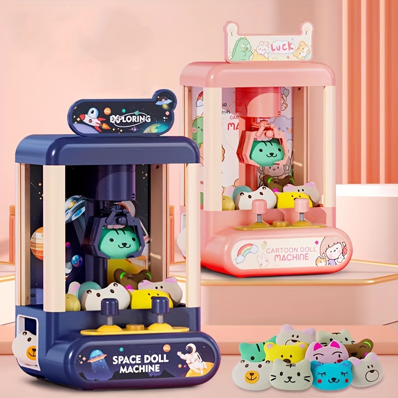 Claw Machines Mini Crane Machine Battery Automatic Coin - Temu