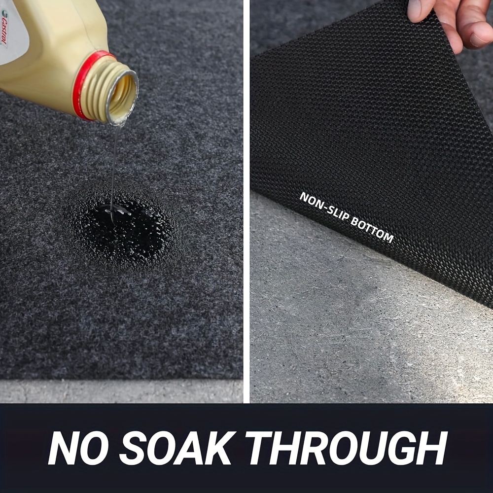 Garage Floor Mat Car oil Spill Mat waterproof Backing - Temu