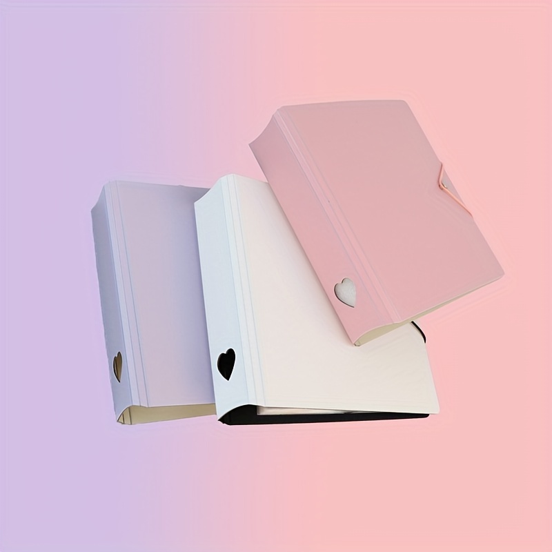 Instax Mini 3 Ring Binder + Photo Pocket Set, Pink Check