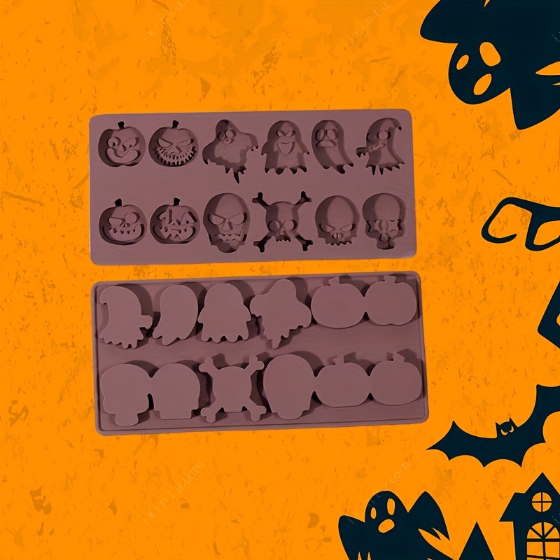 Halloween Silicone Chocolate Candy Mold, Pumpkin Ghost Shape Non-stick Food  Grade Silicon Molds For Fat Bombs Chocolate Jelly Mini Hard Candy Cake  Decoration - Temu