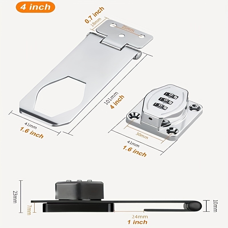 TBWHL Password Cabinet Locks 2PCS with Screws and Viscose, Keyless  Combination Lock Rotary Hasp Lock Slide Latch Lock for Cabinet Drawer  Refrigerator - Yahoo Shopping