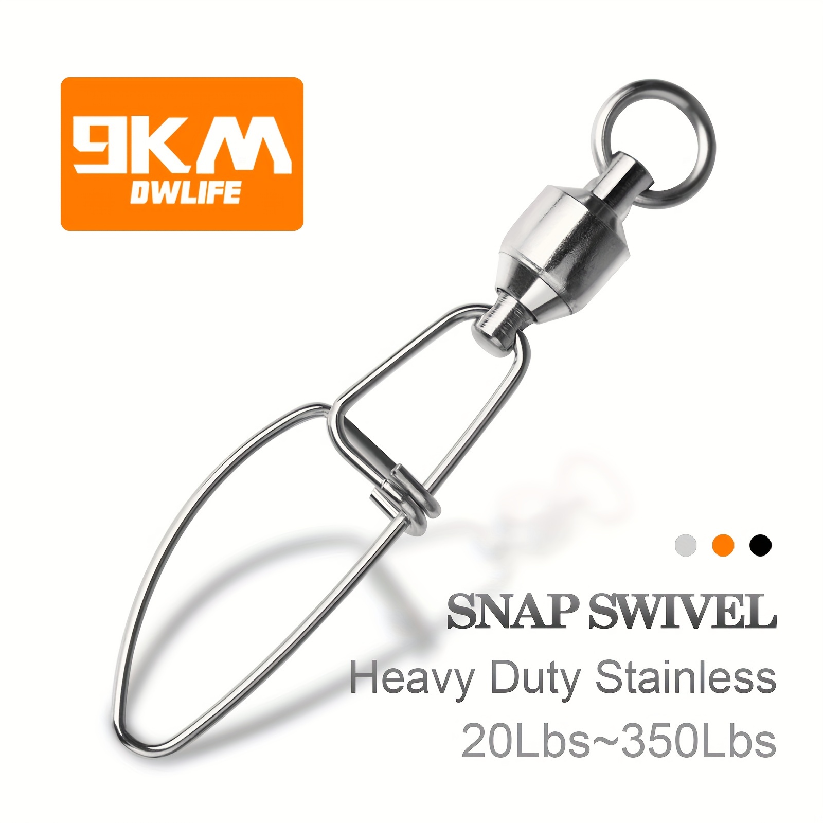 Durable 9KM Stainless Steel Fishing Snap Swivels with Ball - Temu