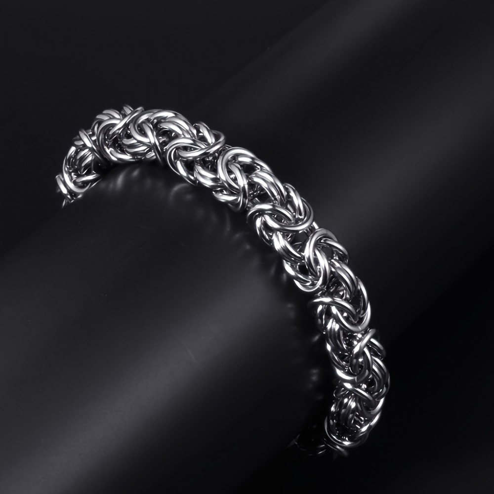 Friendship Bracelet Charms, Stainless Steel Silver Rainbow Chain Chain  Bracelet for Men Women, Bracelet