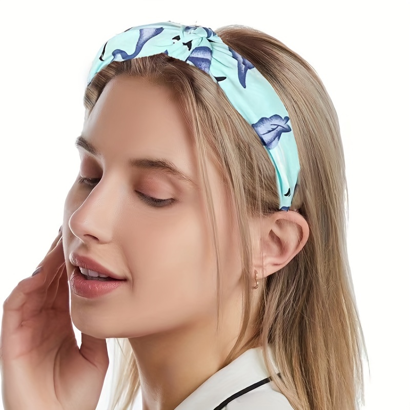 Flamingo Fabric Hair Scrunchies Boho Style Headband