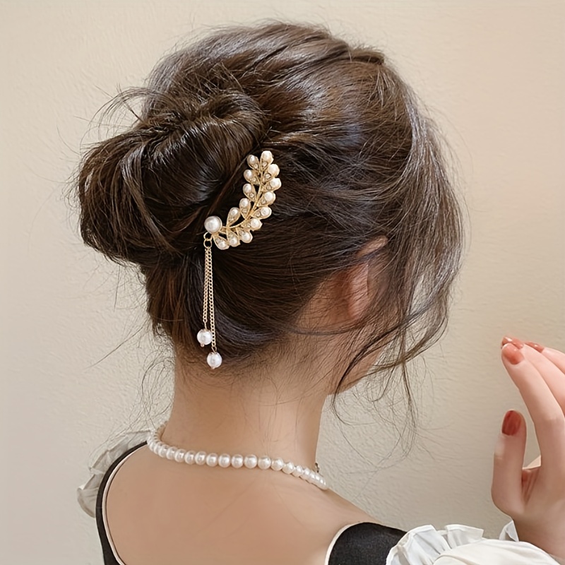 Hair Jewels Hair Gems Hair Rhinestone Hair Pearls Stick - Temu
