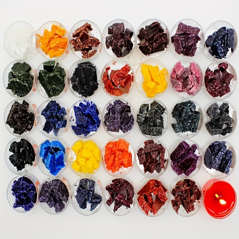 6 Colori/set Chip Di Colore Per Candele Fai-da-te, Pigmento Per Candele In  Cera Di Soia Naturale Colorante Per Candele In Cera Di Soia Artigianale