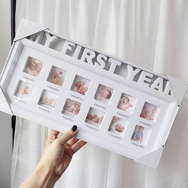 One Year Baby Milestone Photo Sign Frame - Baby Keepsake Gift