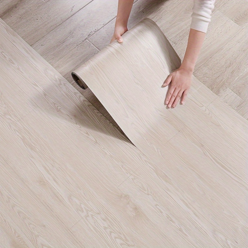 Pegatina de suelo con efecto 3D de madera, vinilo autoadhesivo impermeable  para el hogar, cocina, baño, decoración de azulejos - AliExpress