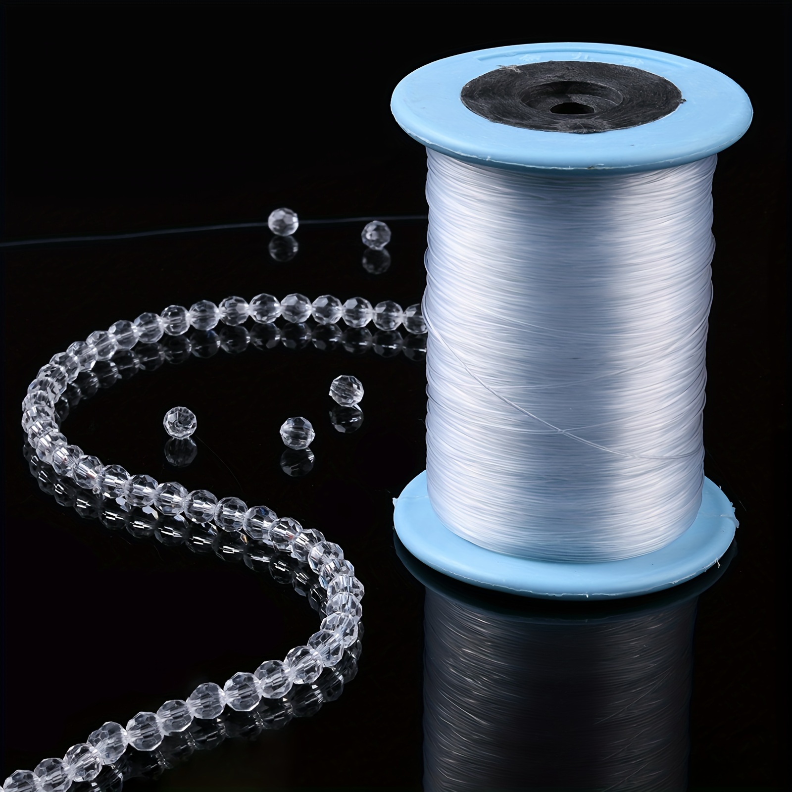 Lot de 10 rouleaux de fil en nylon pour perles - 1 mm - Couleurs mélangées  - Pour travaux manuels, fabrication de bijoux - Nœuds chinois - 50 mètres